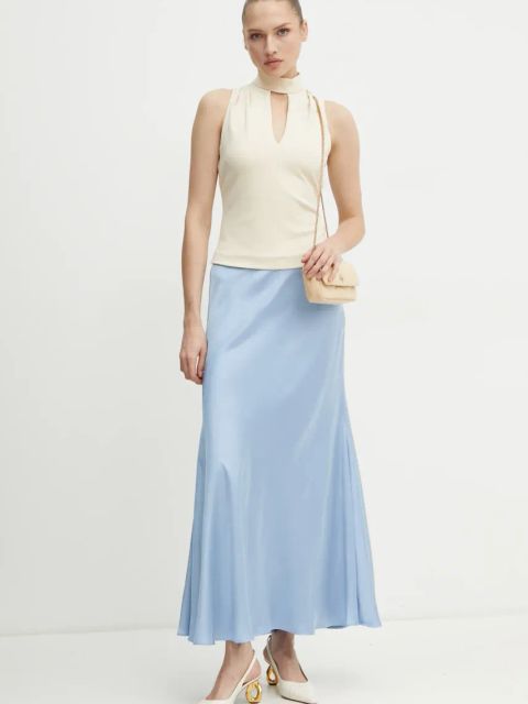 Guess bluzka FANNIE damska kolor beżowy gładka W5RP05 KCBO2