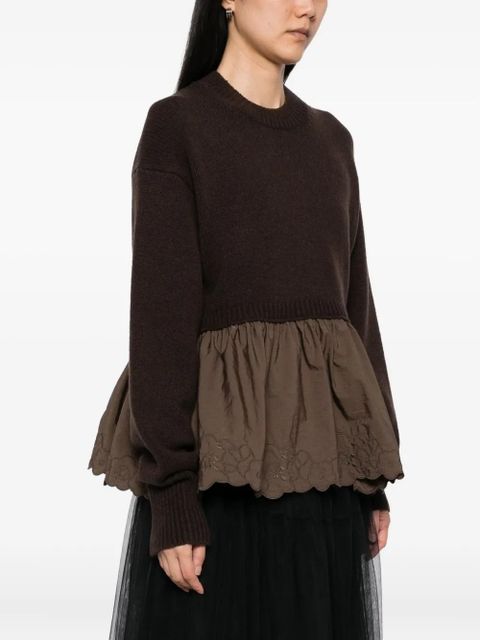 Cecilie Bahnsen Bera jumper - Brown