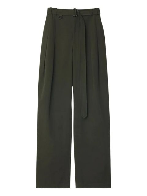 Burberry pleated belted trousers - Green - zdjęcie produktu nr 1
