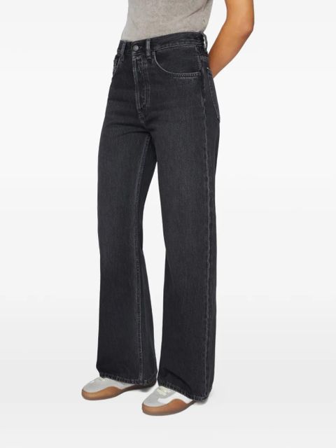 Acne Studios 2021F patch-pockets jeans - Black