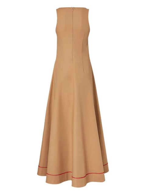FENDI seam-detail maxi dress - Neutrals