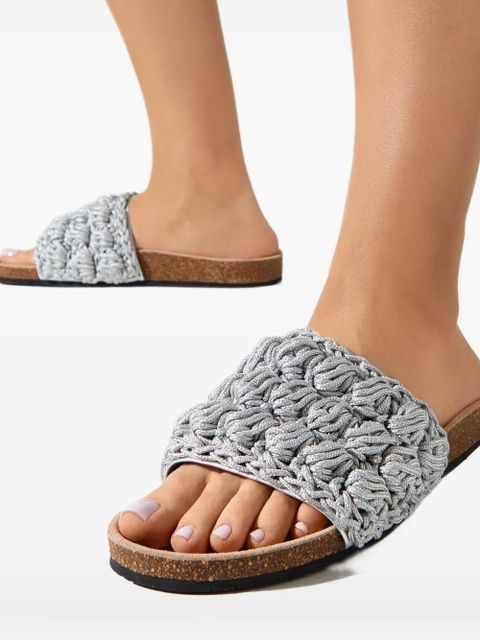 JW Anderson braided flat sandals - Grey