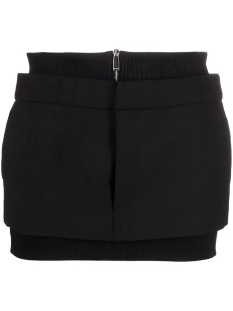 Off-White ribbed-band miniskirt - Black - zdjęcie produktu nr 1