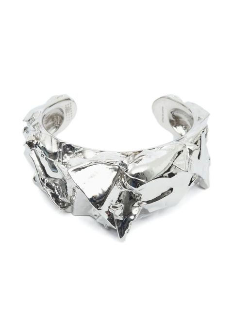 MM6 Maison Margiela polished-finish cuff bracelet - Silver - zdjęcie produktu nr 1