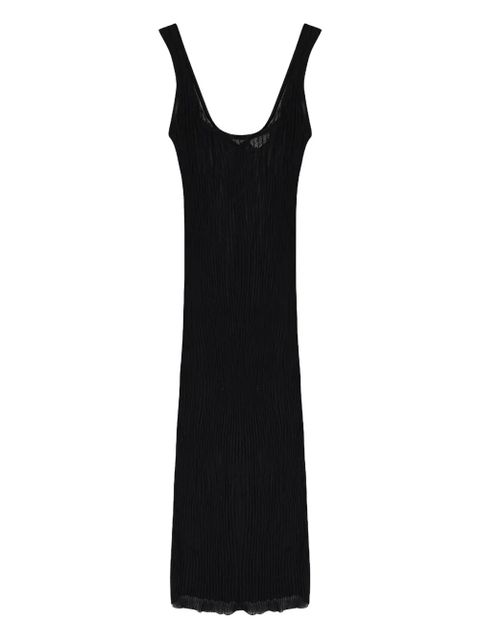 Lanvin ribbed sleeveless midi dress - Black - zdjęcie produktu nr 2
