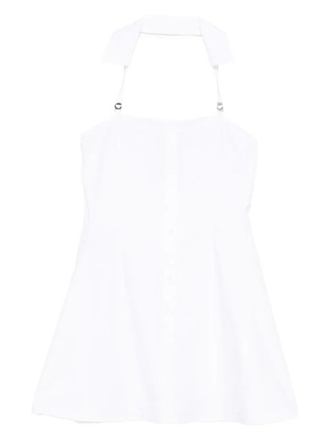 Coperni halterneck button-front dress - White - zdjęcie produktu nr 1