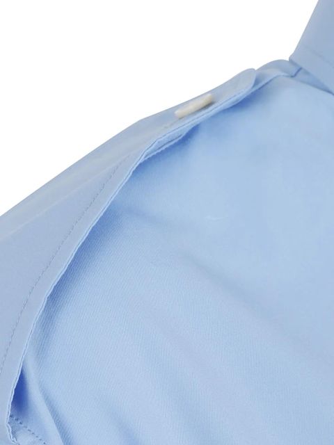 Alexander McQueen corset-style epaulette shirt - Blue