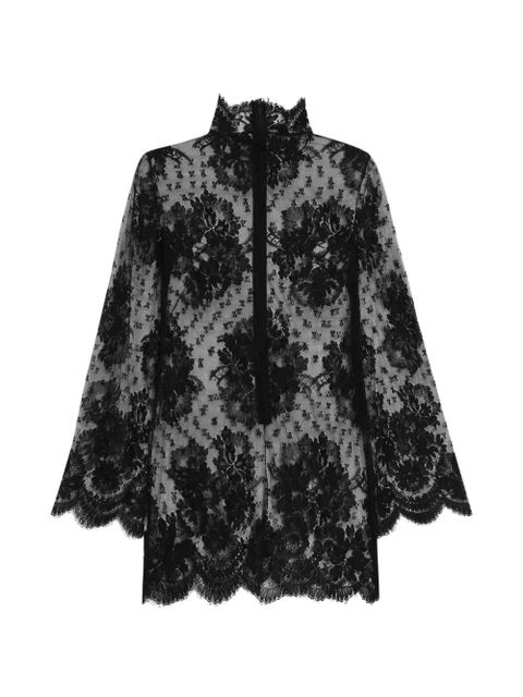Dolce & Gabbana lace dress with high-neck - Black - zdjęcie produktu nr 1