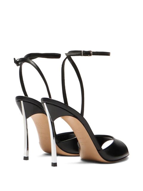 Casadei buckle-strap heeled sandals - Black