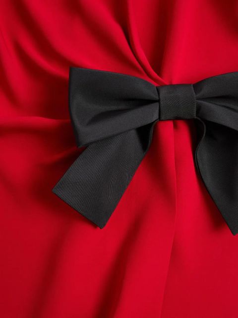 Valentino Garavani bow-detail mini dress - Red