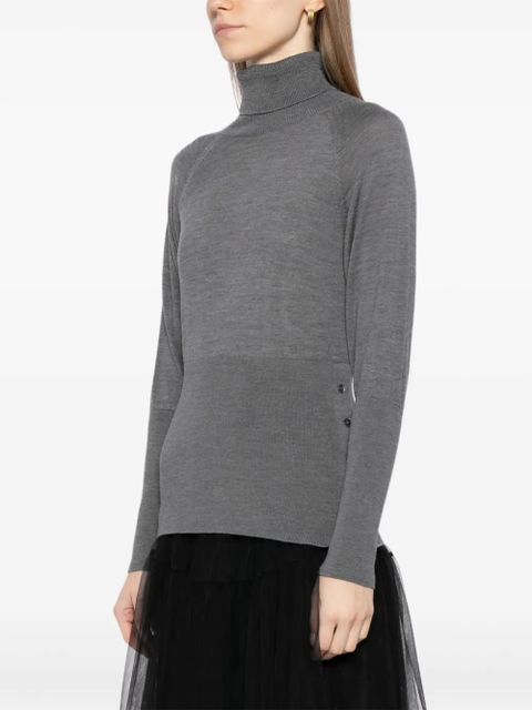Simone Rocha fitted high-neck top - Grey