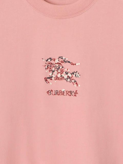Burberry Equestrian Knight cotton T-shirt - Pink