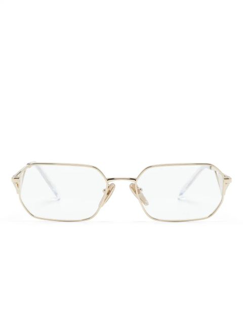 Prada Eyewear geometric-frame glasses - Gold - zdjęcie produktu nr 1