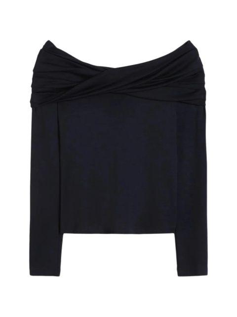 Max Mara off-the-shoulder long-sleeve top - Black - zdjęcie produktu nr 1