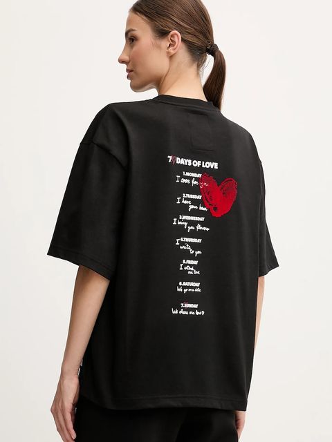 EA7 Emporio Armani t-shirt bawełniany damski kolor czarny AF12957.7X000036 - zdjęcie produktu nr 1