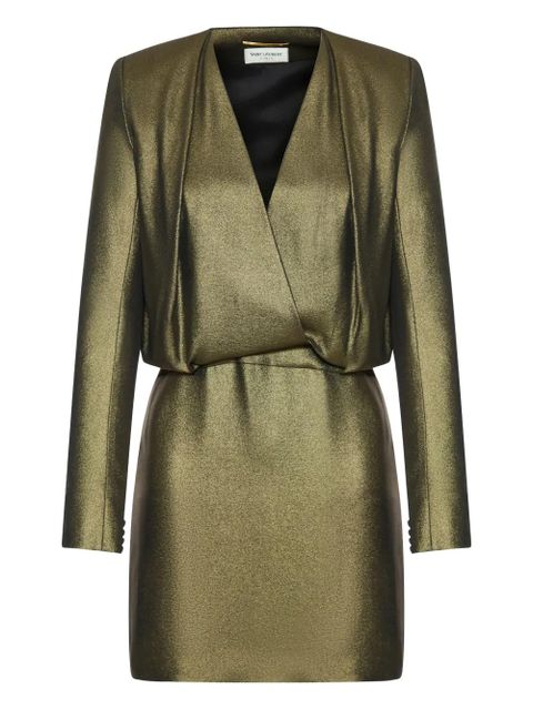 Saint Laurent silk mini dress - Green - zdjęcie produktu nr 1