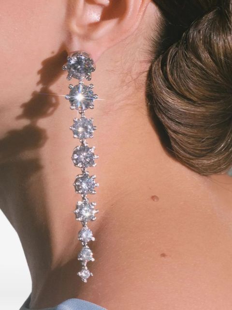 Jennifer Behr dégradé crystal earrings - Silver - zdjęcie produktu nr 2