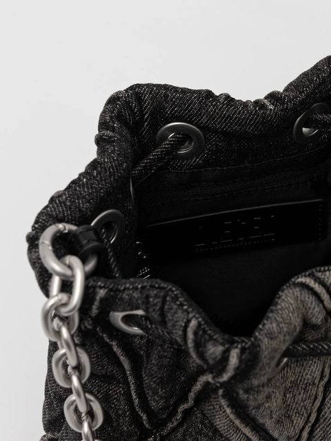 Diesel torebka jeansowa CHARM-D CHARM-D kolor czarny X10346.P6330