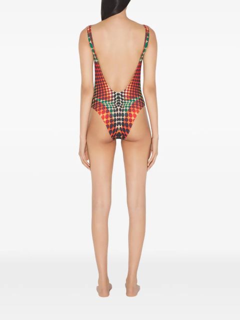 Jean Paul Gaultier Re-edition printed swimsuit - Red
