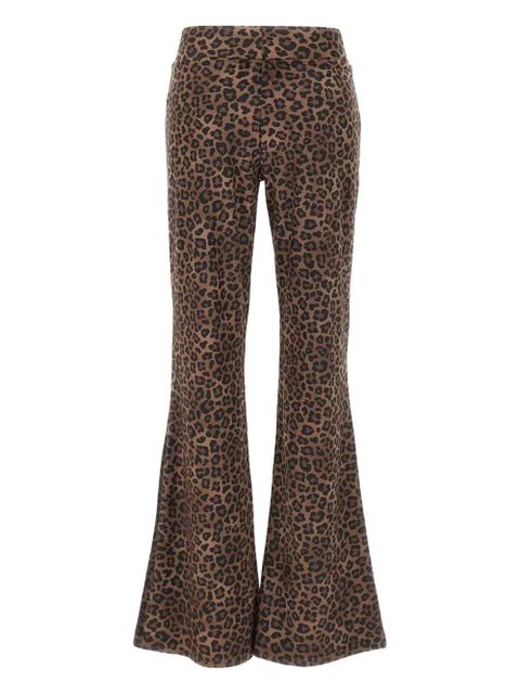 MC2 Saint Barth animal-print flared trousers - Brown - zdjęcie produktu nr 2