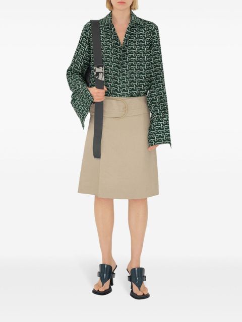 Burberry wrap canvas skirt - Neutrals - zdjęcie produktu nr 2