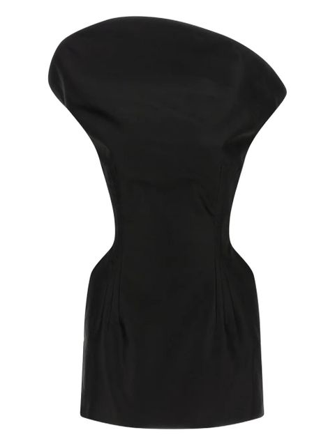 Magda Butrym asymmetrical sculpted cotton mini dress - Black - zdjęcie produktu nr 1