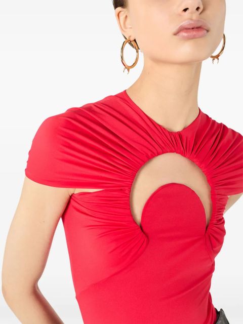 Marine Serre Moon gathered swimsuit - zdjęcie produktu nr 2