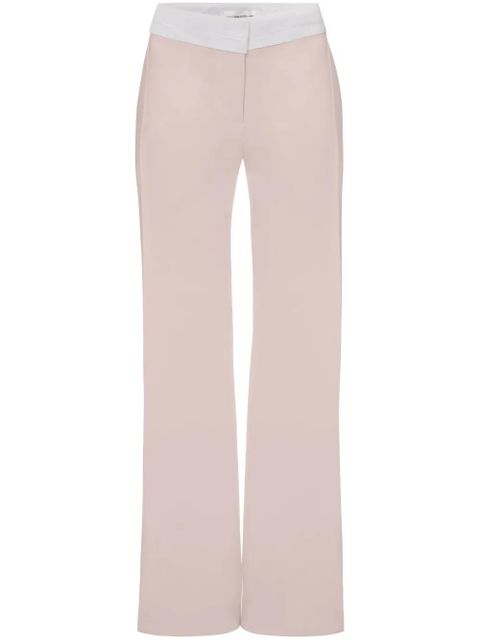 Victoria Beckham side-panel detail flared trousers - Pink - zdjęcie produktu nr 1