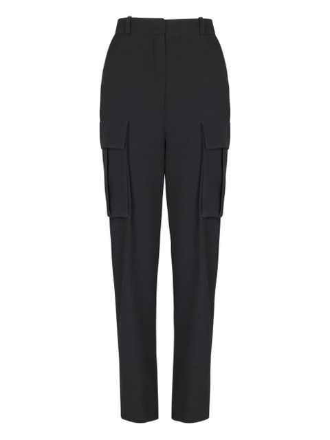 Balmain cargo-pockets wool straight trousers - Black - zdjęcie produktu nr 1