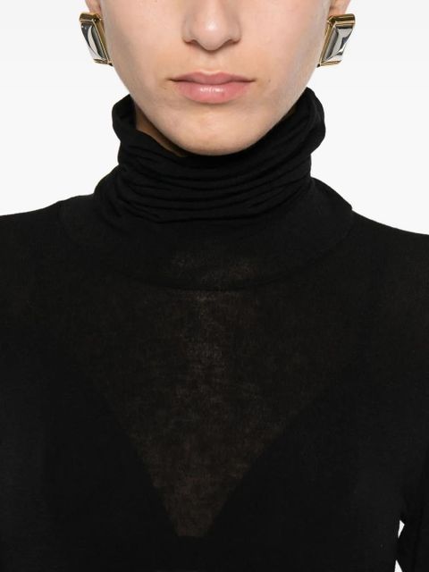 SOLOTRE roll-neck sweater - Black