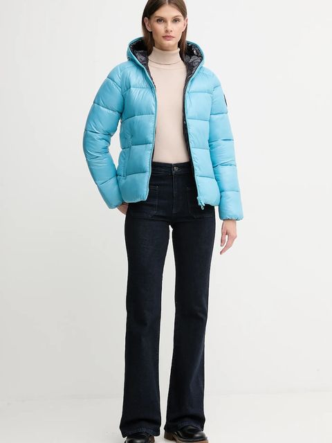 Save The Duck kurtka LOIS kolor niebieski zimowa D38090W.LOVE21 - zdjęcie produktu nr 2