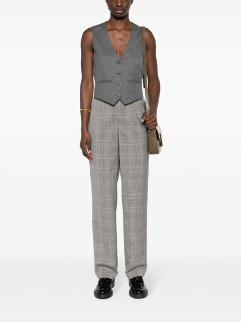 Zadig&Voltaire Pura high-waist straight-leg trousers - Grey