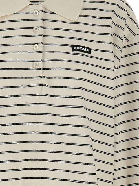 ROTATE BIRGER CHRISTENSEN striped long-sleeve polo - Neutrals - zdjęcie produktu nr 2