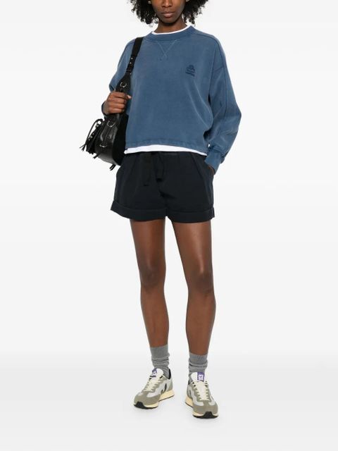 MARANT ÉTOILE Sunny crew-neck logo sweatshirt - Blue