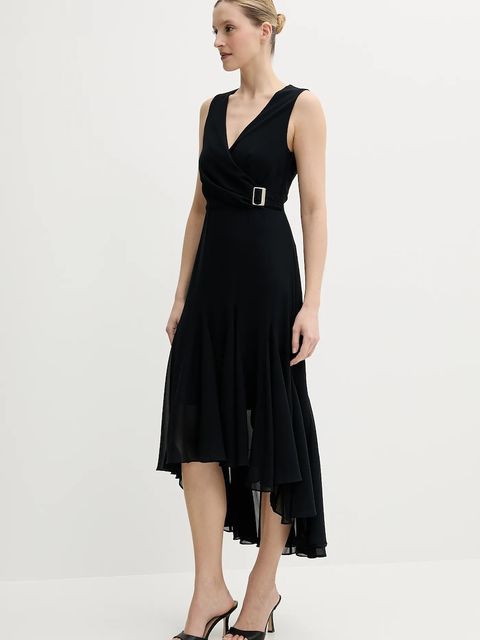 Morgan sukienka REEL kolor czarny midi rozkloszowana REEL - zdjęcie produktu nr 2