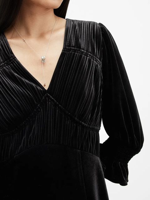 AllSaints sukienka ANI VELVET - zdjęcie produktu nr 1