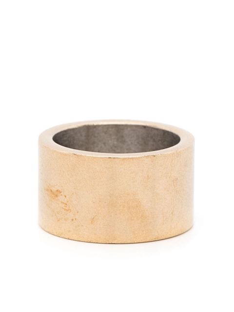 Maison Margiela logo-engraved ring - Silver