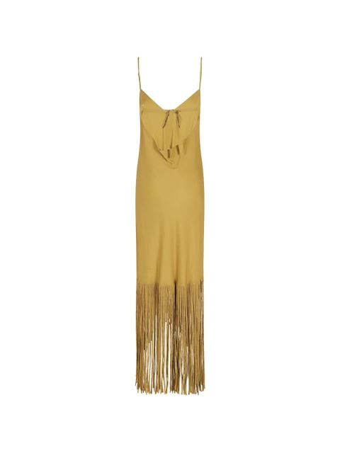 PINKO fringed asymmetric dress - Yellow - zdjęcie produktu nr 2