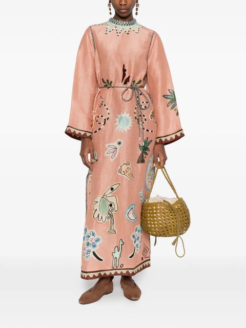 ALEMAIS Laurence belted midi dress - Pink - zdjęcie produktu nr 2