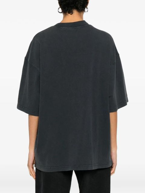 Alexander Wang rhinestone-embellished graphic-print T-shirt - Black