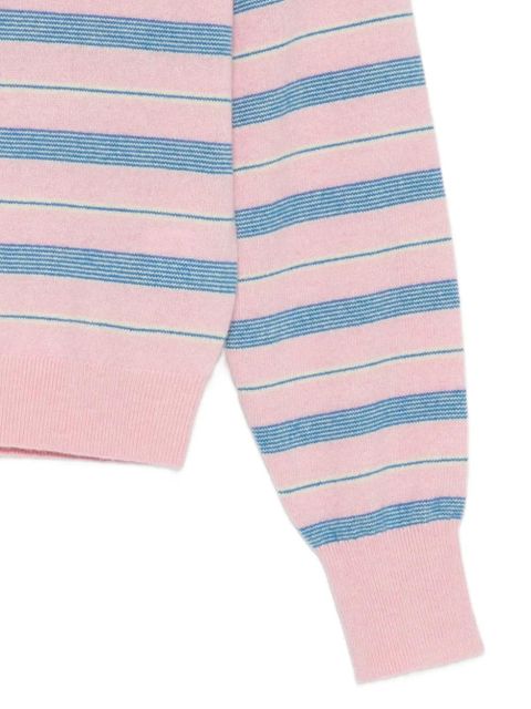 Guest In Residence striped polo top - Pink