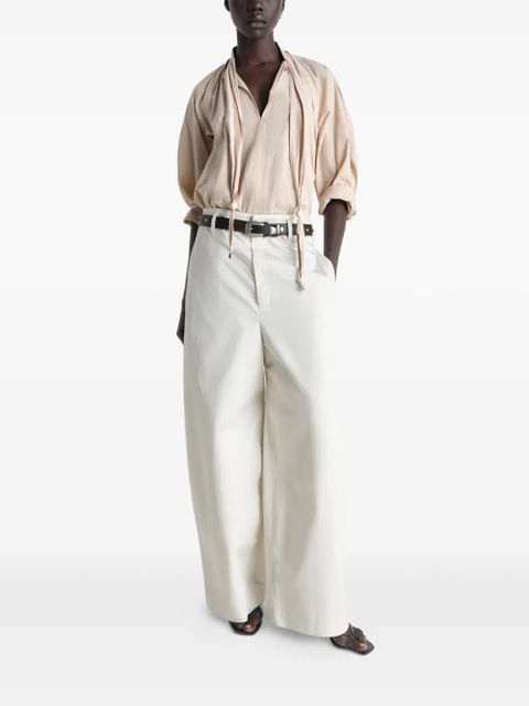 LEMAIRE scarf blouse - Neutrals - zdjęcie produktu nr 2