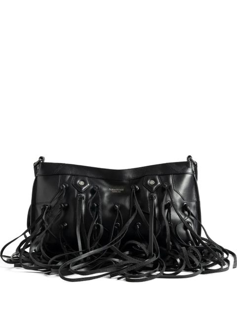 Zadig&Voltaire leather-fringe clutch bag - Black - zdjęcie produktu nr 1