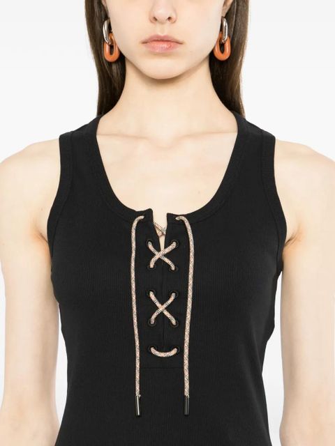 Burberry lace-up tank top - Black