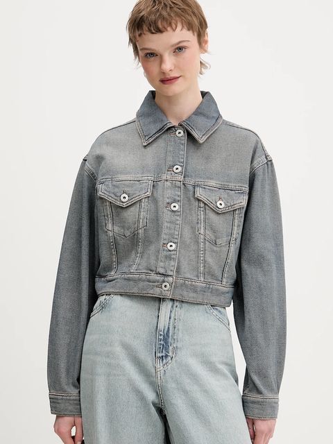 Hugo Blue kurtka jeansowa Galatea_B kolor niebieski przejściowa oversize 50553000 - zdjęcie produktu nr 1