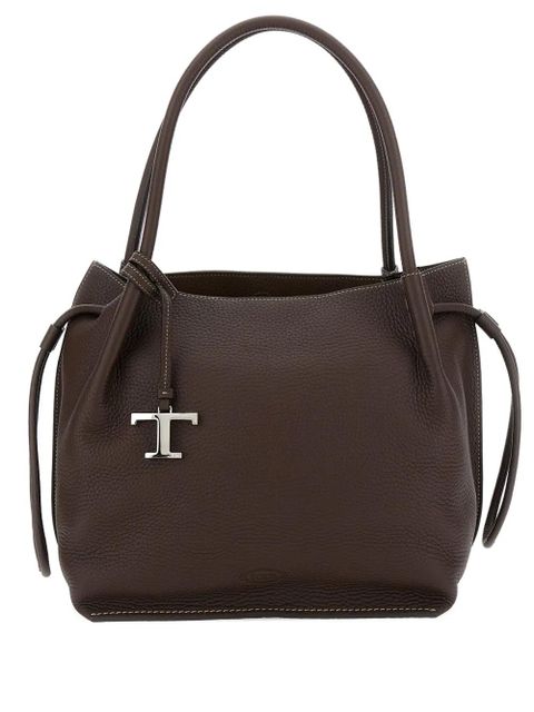 Tod's drawstring leather bucket bag - Brown - zdjęcie produktu nr 1