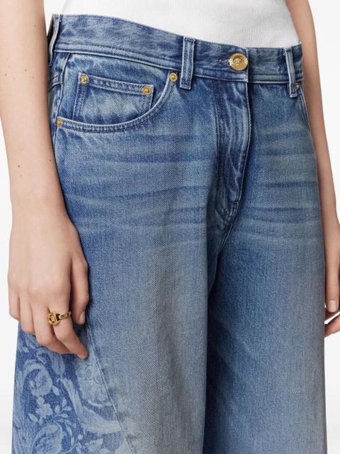 Versace Barocco-pattern jeans - Blue