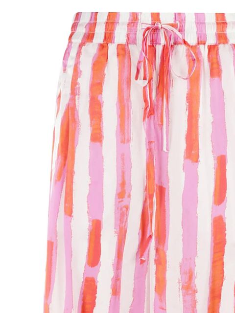 Essentiel Antwerp striped drawstring trousers - White