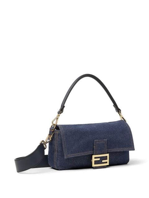 FENDI FF-motif denim bag - Blue