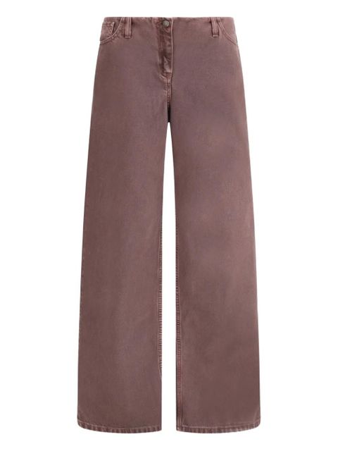 Magda Butrym wide-leg denim trousers - Brown - zdjęcie produktu nr 1